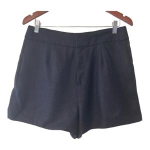 Bella Freud Black Shimmer Tailored Short Size 10(14 UK)